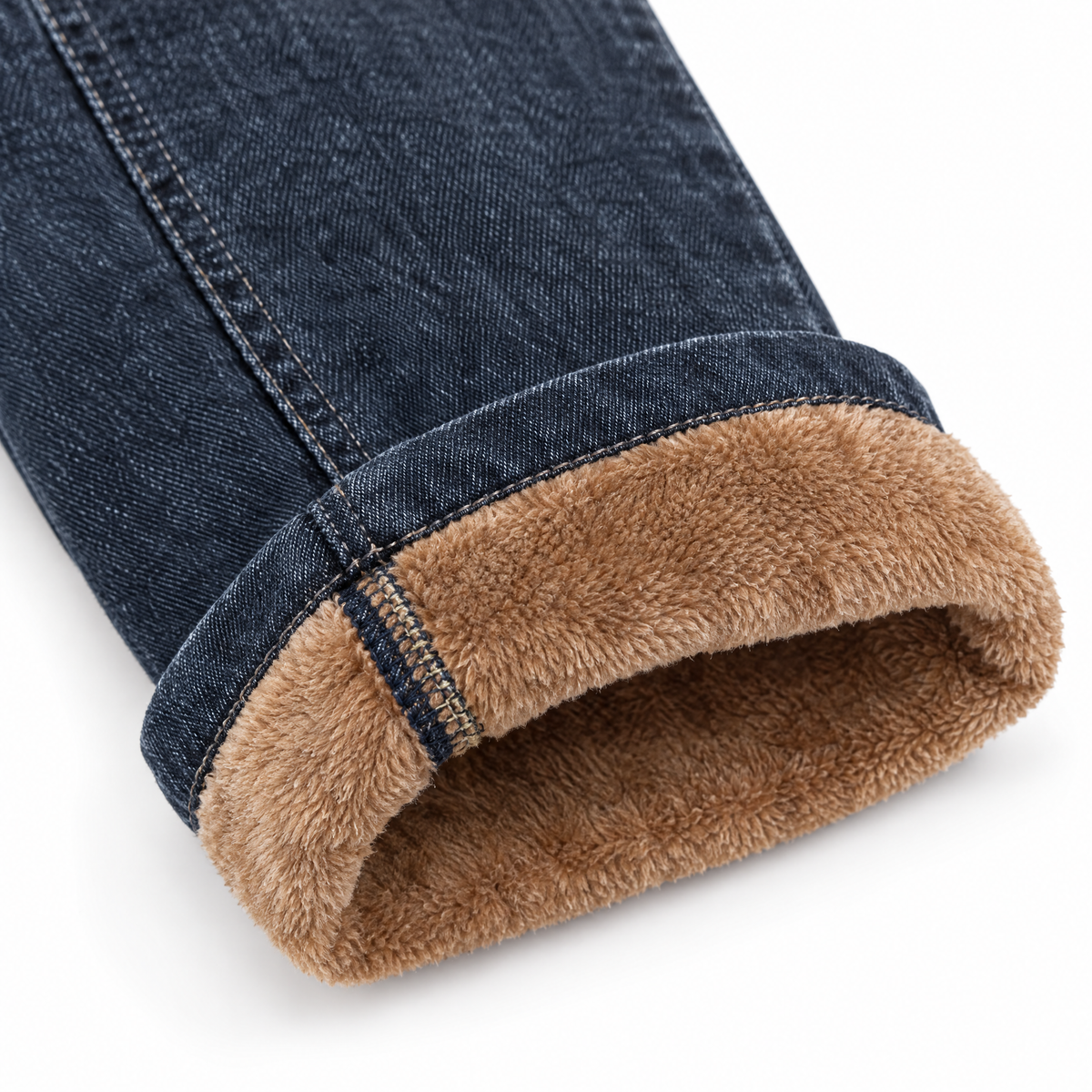 Calça Jeans Feminina Montaria Peluciada - Detalhe bainha B3