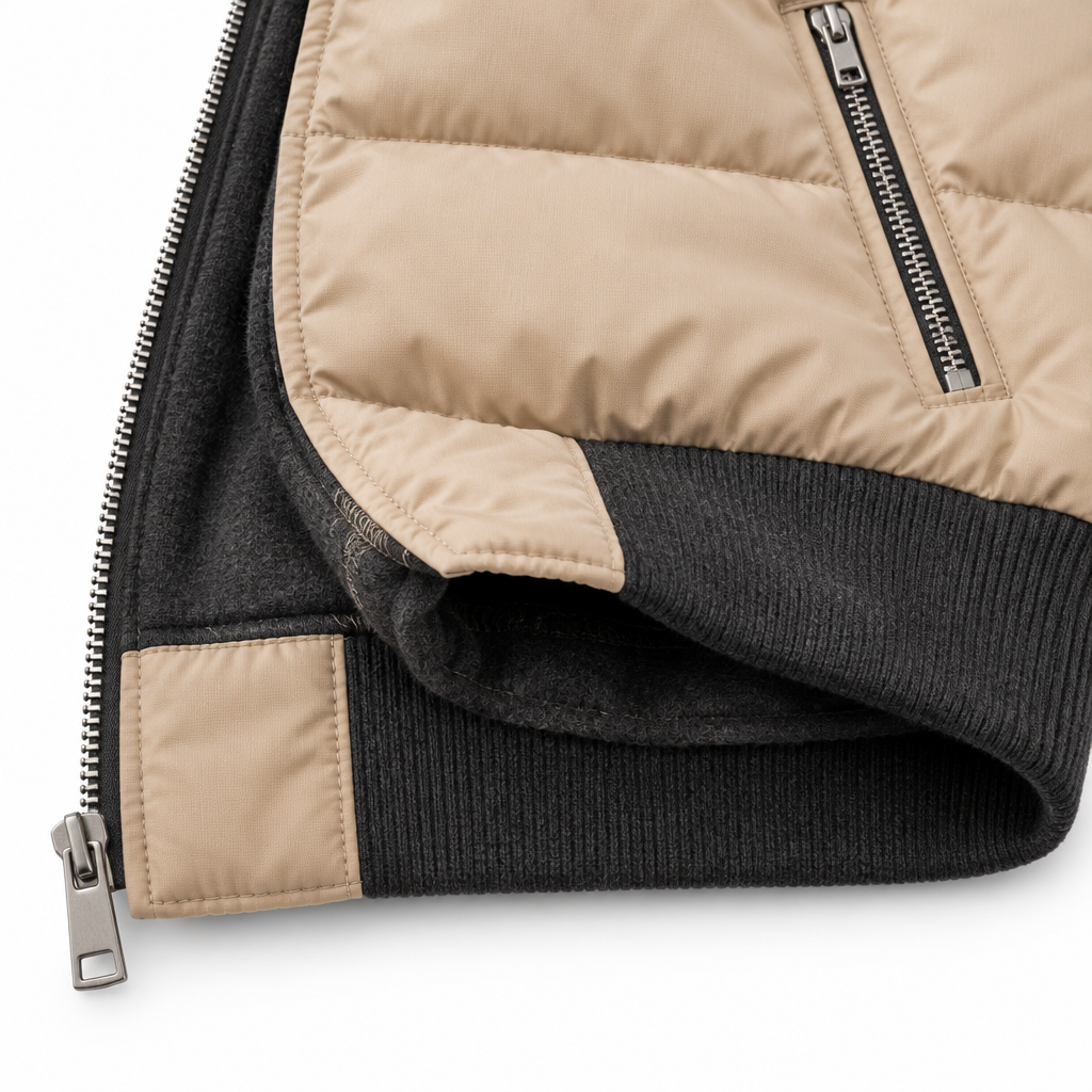 Coeza Puffer Jacket Hem Detail