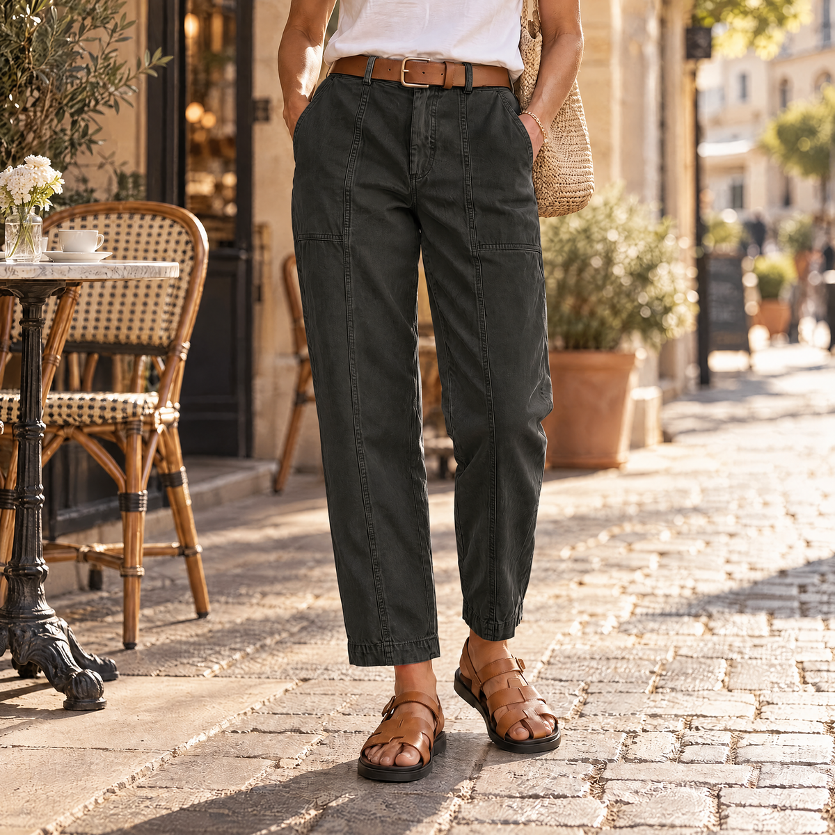 Marsona Tailored Utility Pants - Deep Olive