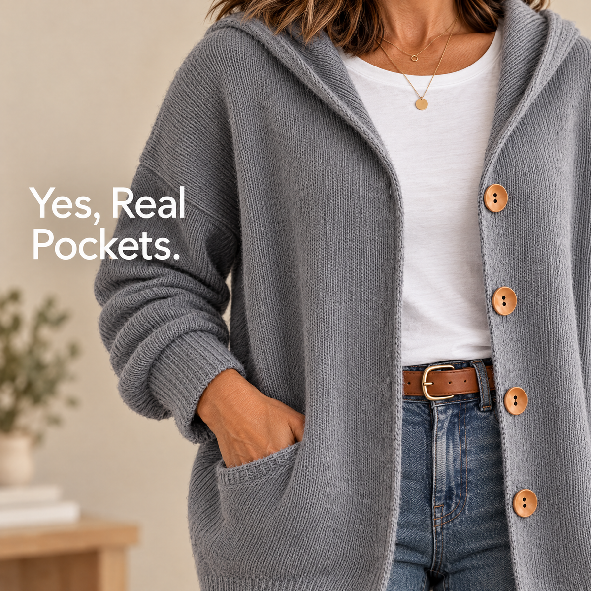 Wearbella Cardigan Pocket Close C4