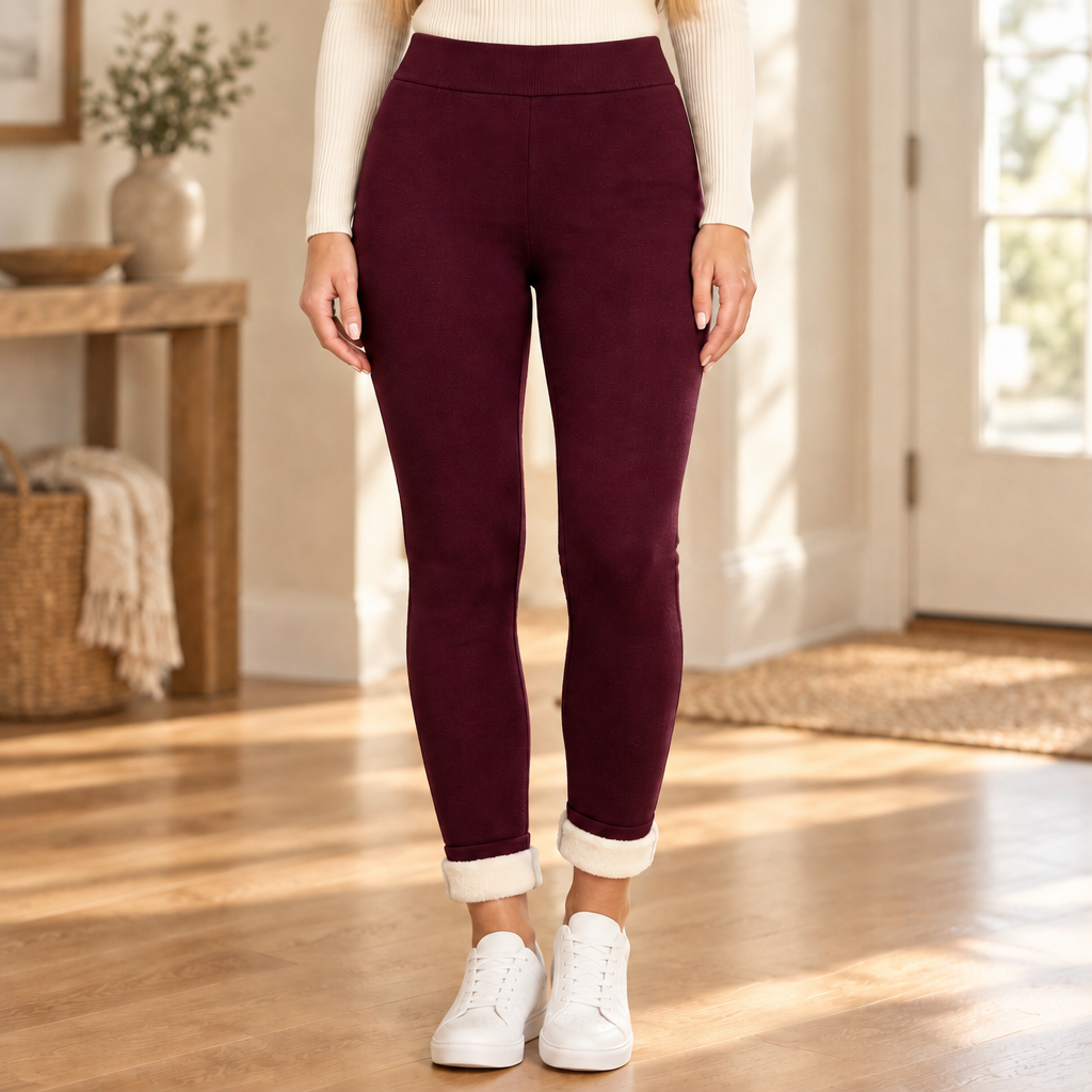 Legging Feminina Peluciada Vinho