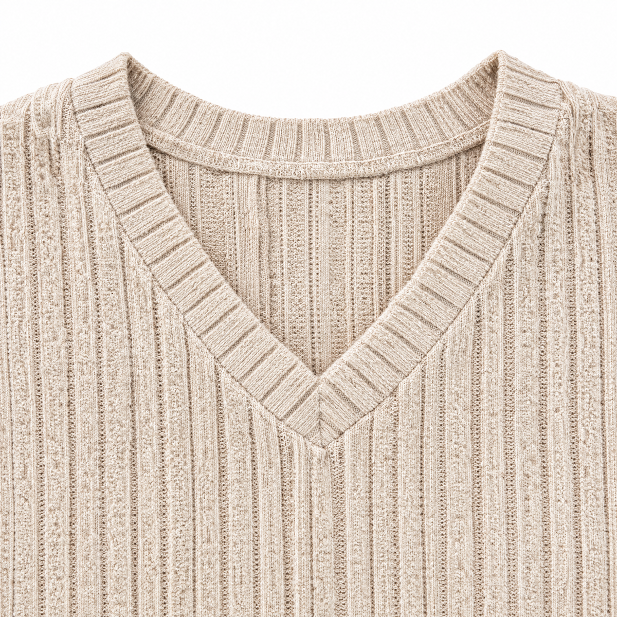 Ribbed Knit Lounge Set - Texture Detail