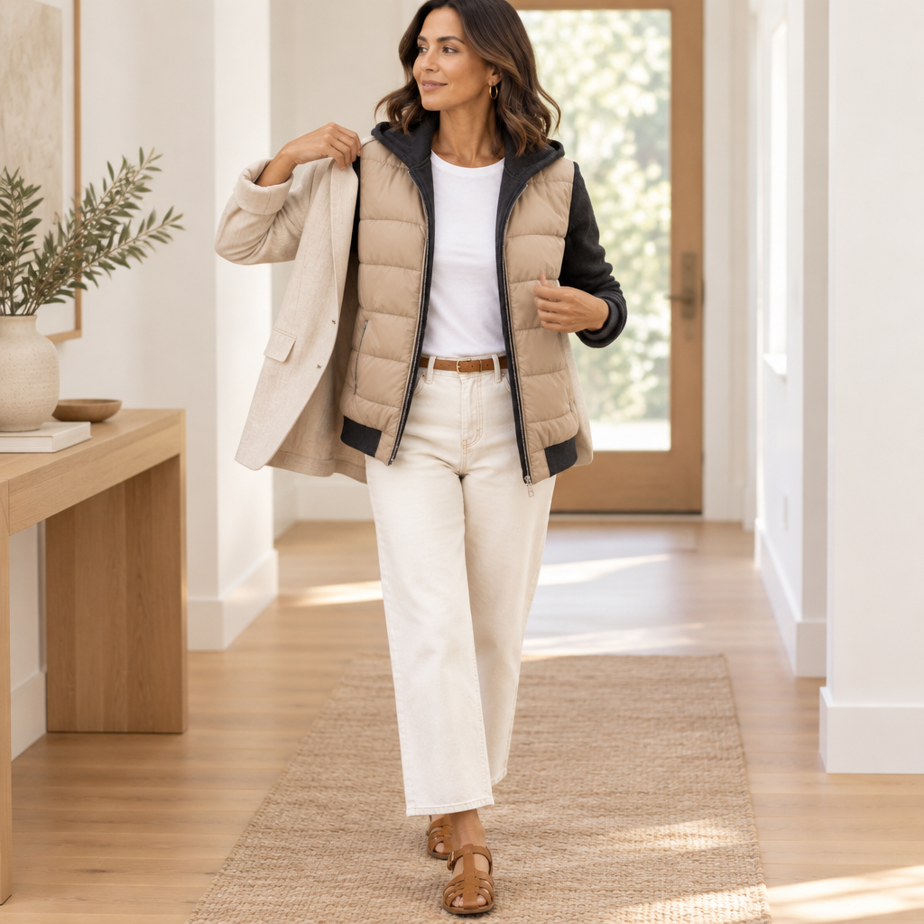Coeza Puffer Jacket Blazer Look