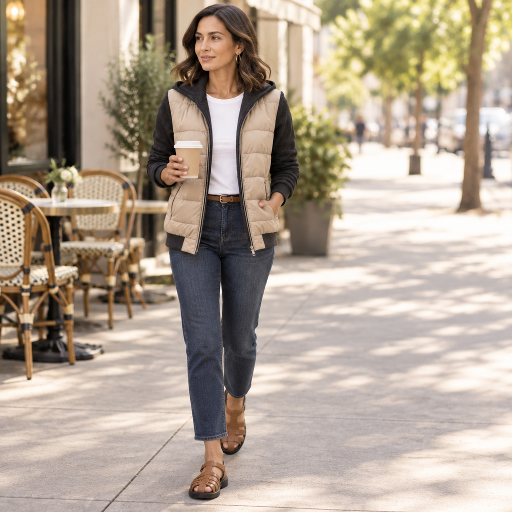 Coeza Puffer Jacket Walking Lifestyle