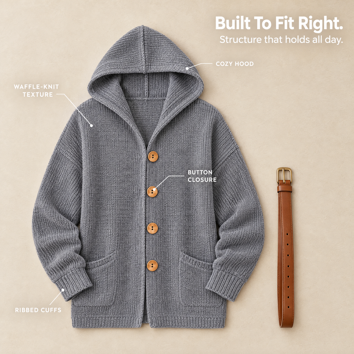 Wearbella Cardigan Flat Lay D1